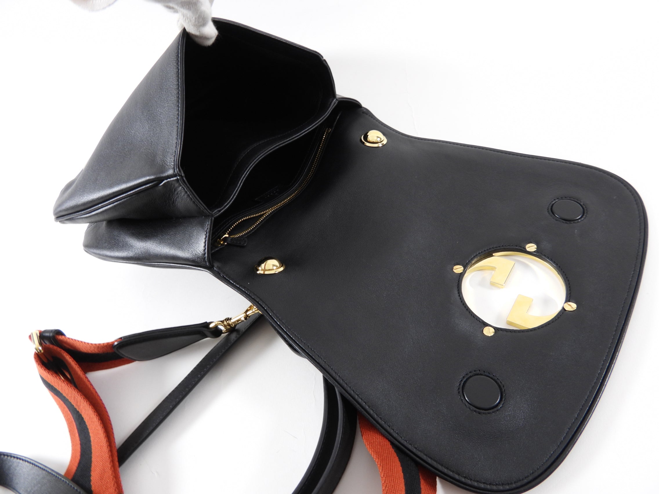Gucci 2023 Large Web Strap Blondie Messenger Bag