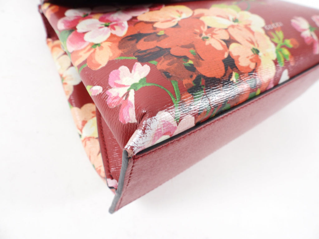 Gucci Blooms Daily Top Handle Two-Way Red Floral Bag