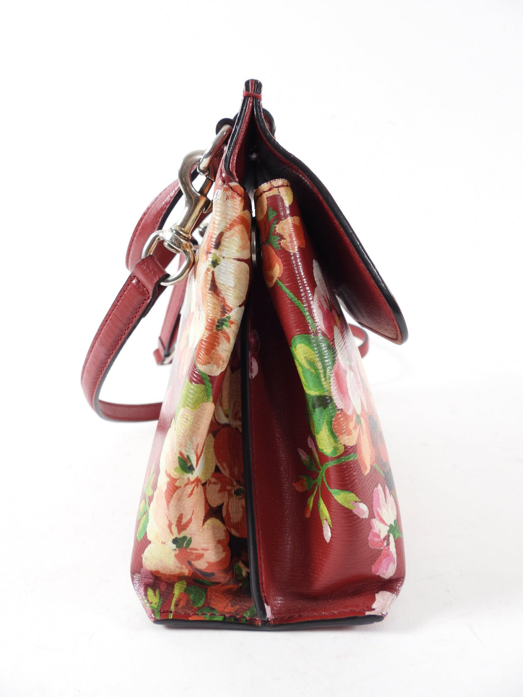 Gucci Blooms Daily Top Handle Two-Way Red Floral Bag