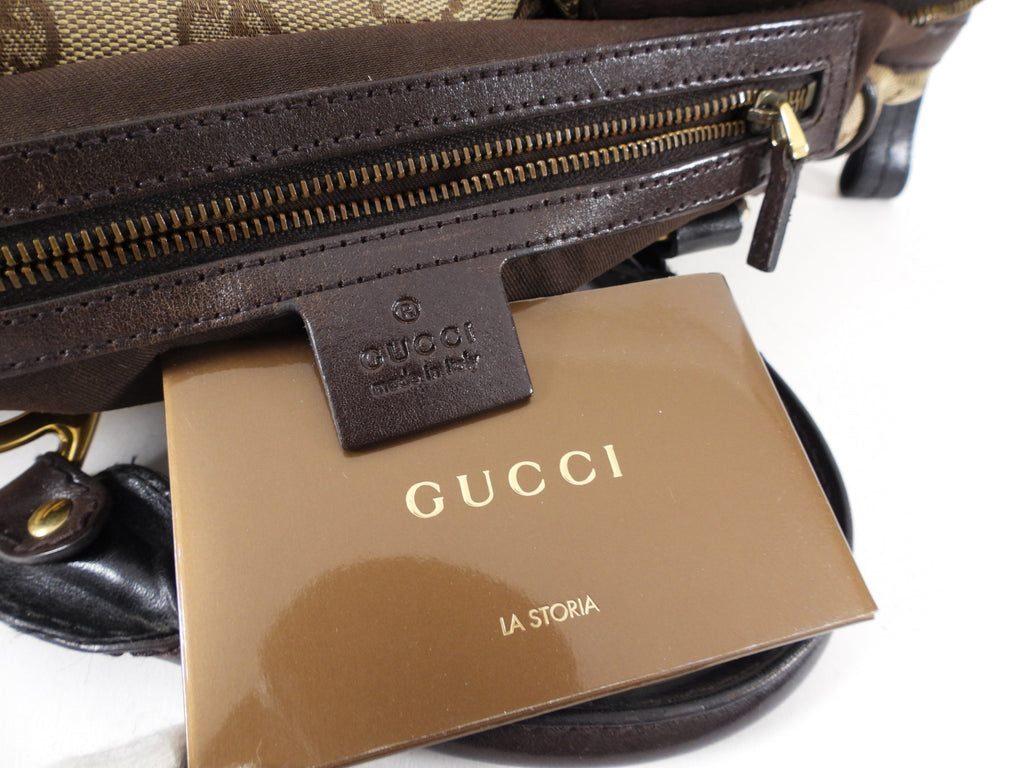 Gucci Monogram Canvas Interlocking Icon Medium Boston Bag