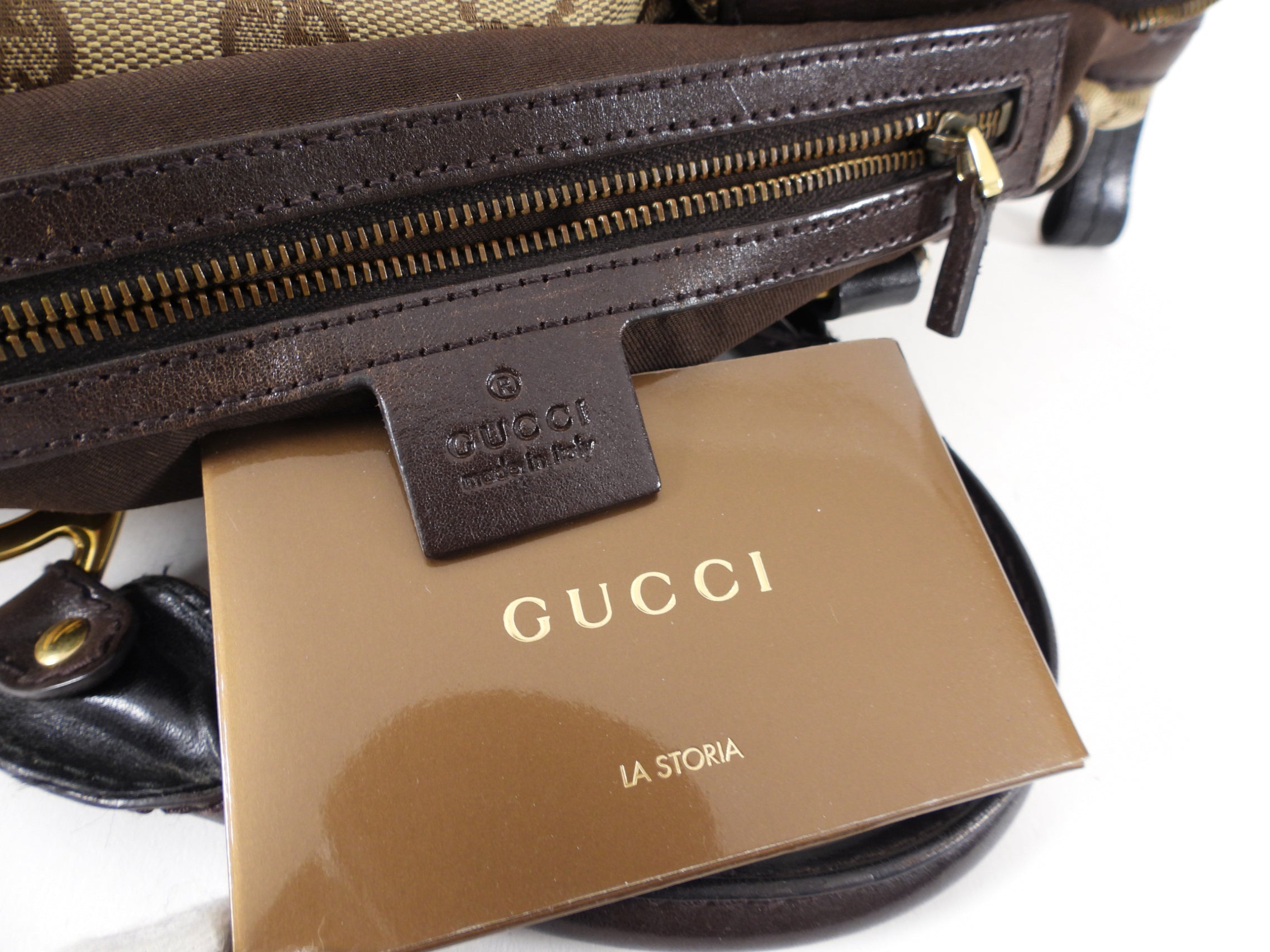 Gucci Monogram Canvas Interlocking Icon Medium Boston Bag