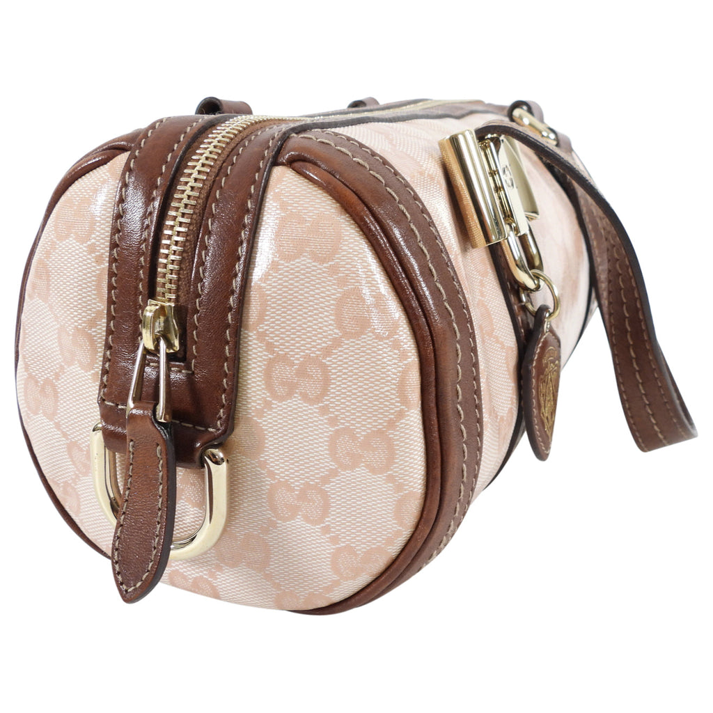 Gucci Crystal Coated Monogram Small Duchessa Boston Bag