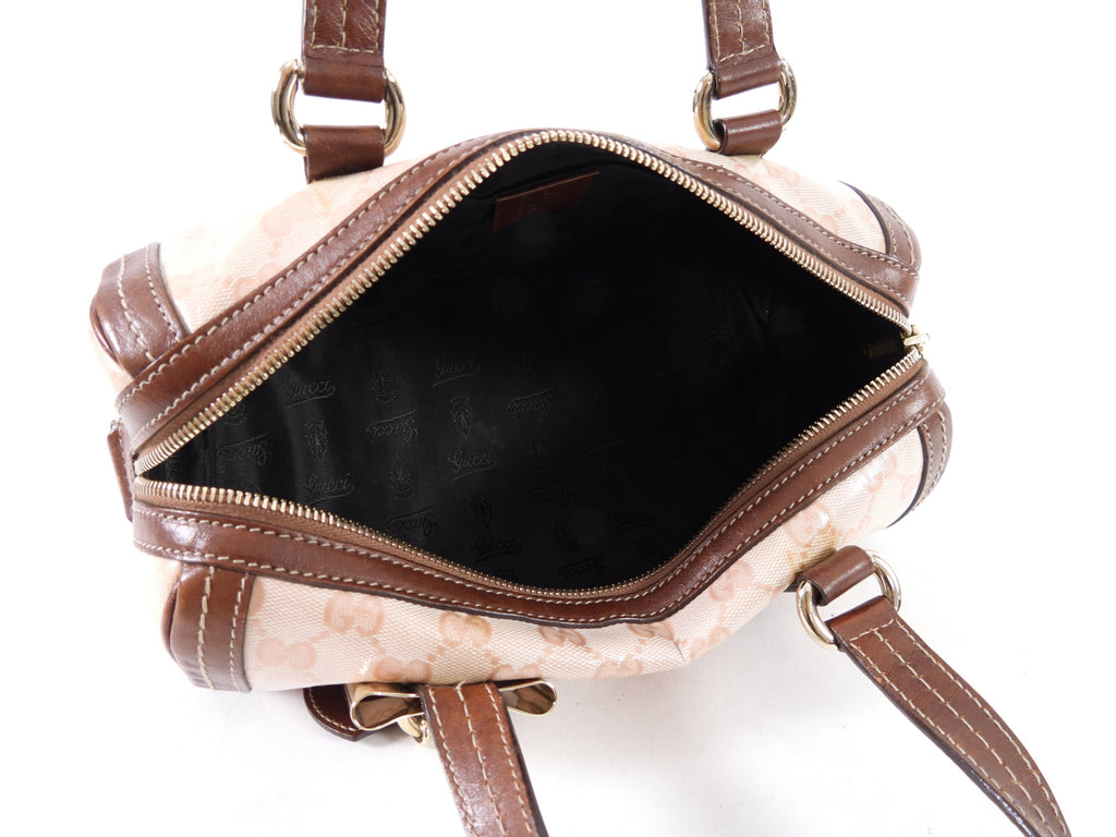 Gucci Crystal Coated Monogram Small Duchessa Boston Bag