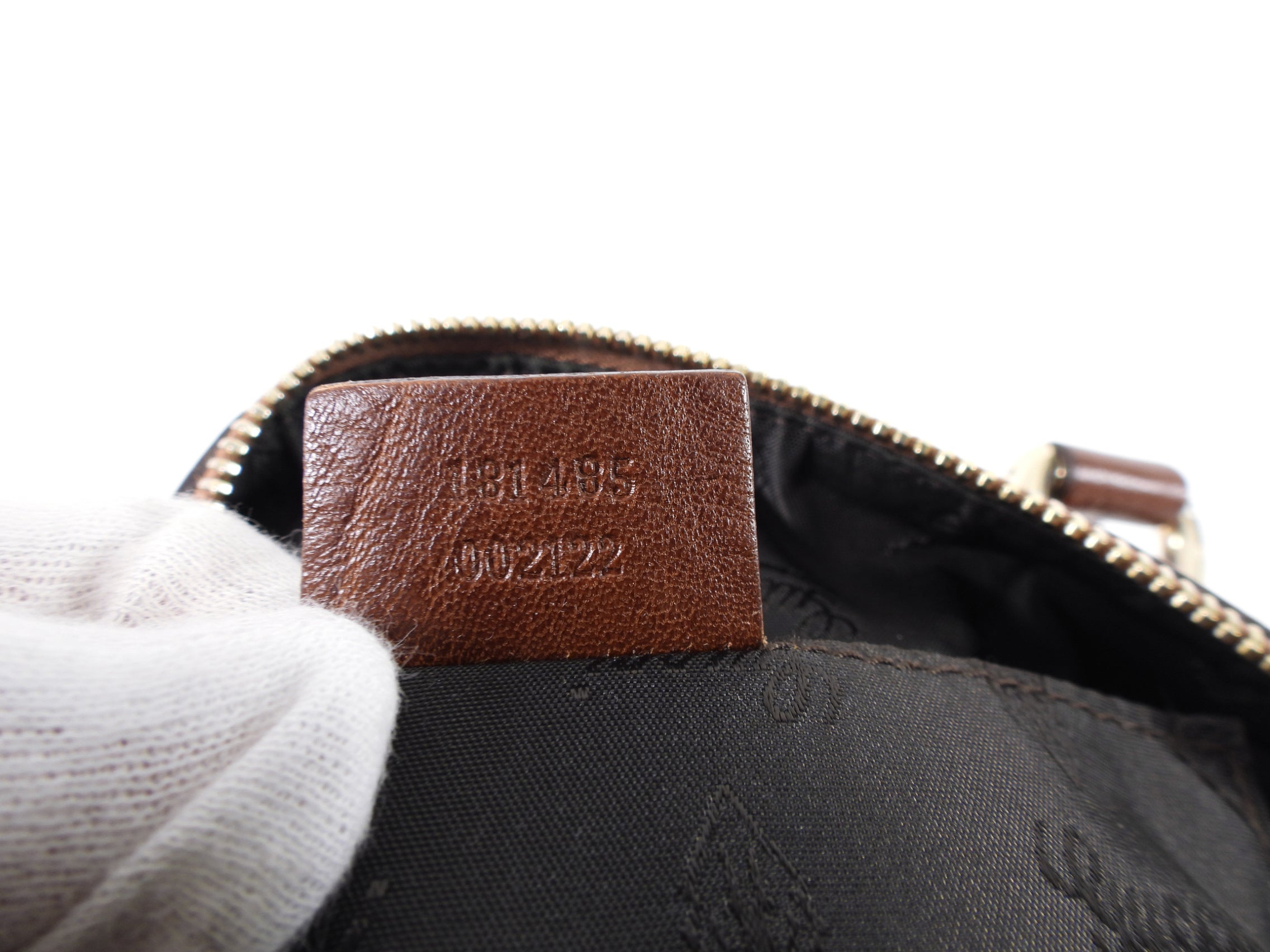 Gucci Crystal Coated Monogram Small Duchessa Boston Bag