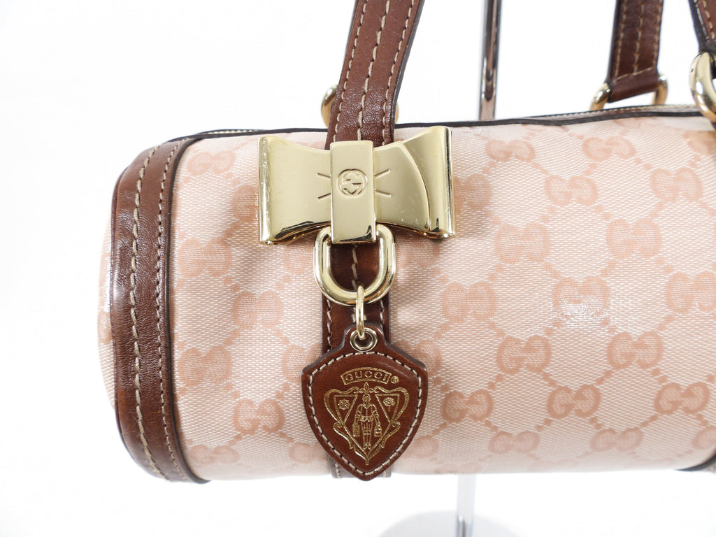 Gucci Crystal Coated Monogram Small Duchessa Boston Bag