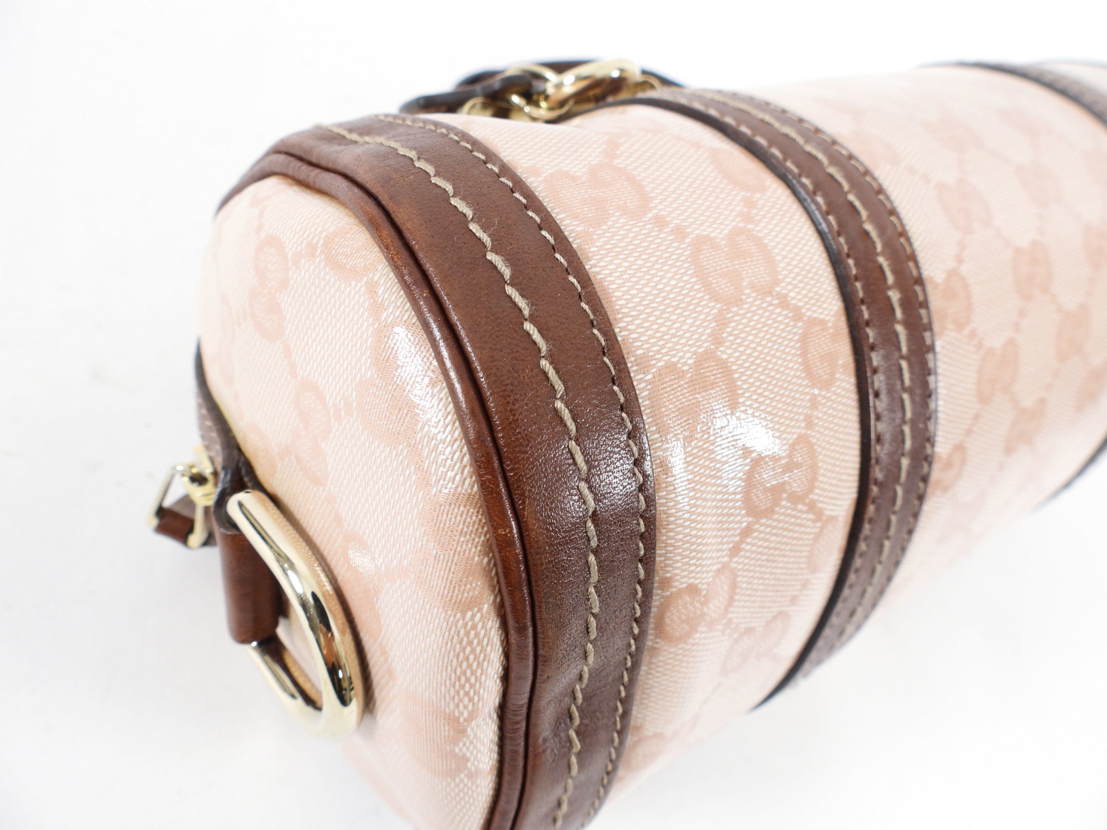 Gucci Crystal Coated Monogram Small Duchessa Boston Bag