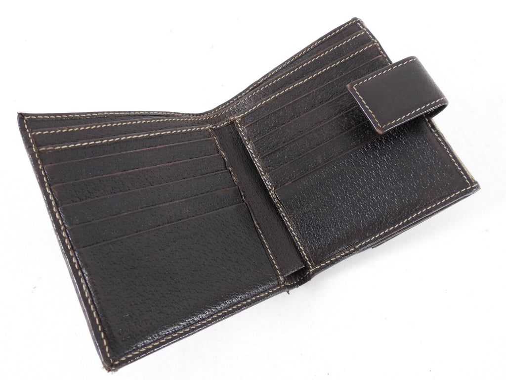 Gucci Princey Brown Monogram Bow Compact Wallet