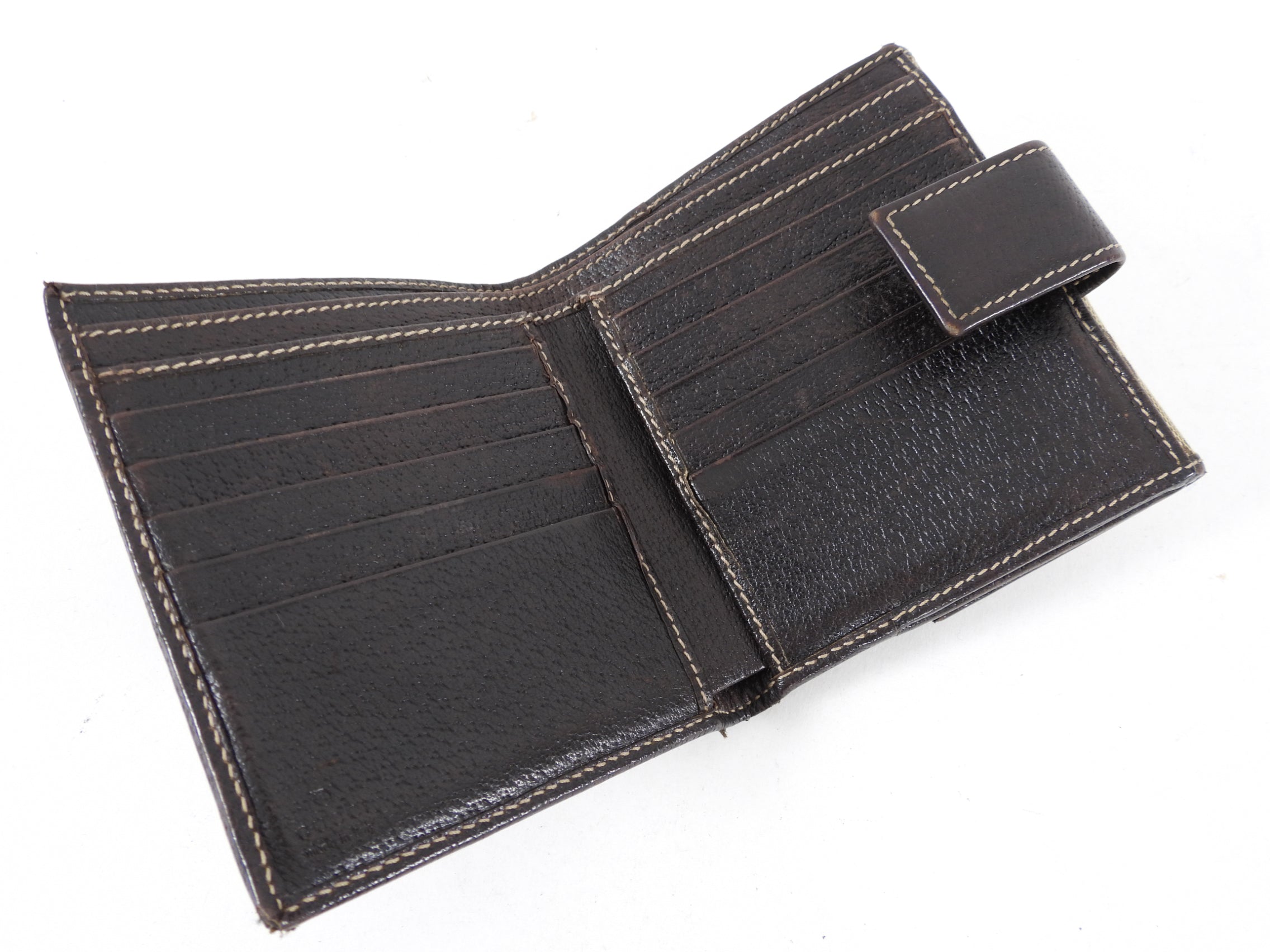 Gucci Princey Brown Monogram Bow Compact Wallet