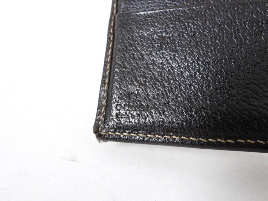 Gucci Princey Brown Monogram Bow Compact Wallet