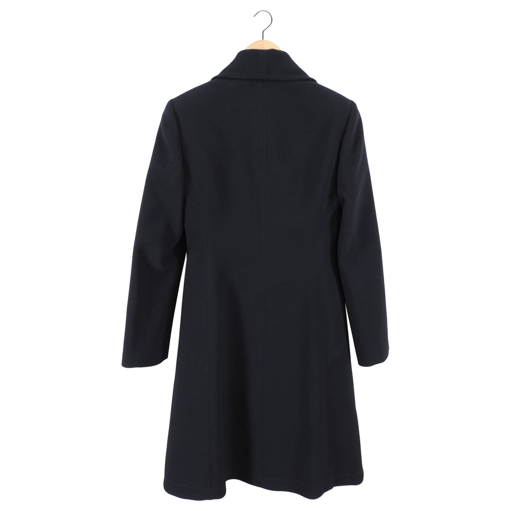 Gucci Black Fitted Coat with Silver Buttons - IT40 / USA 4