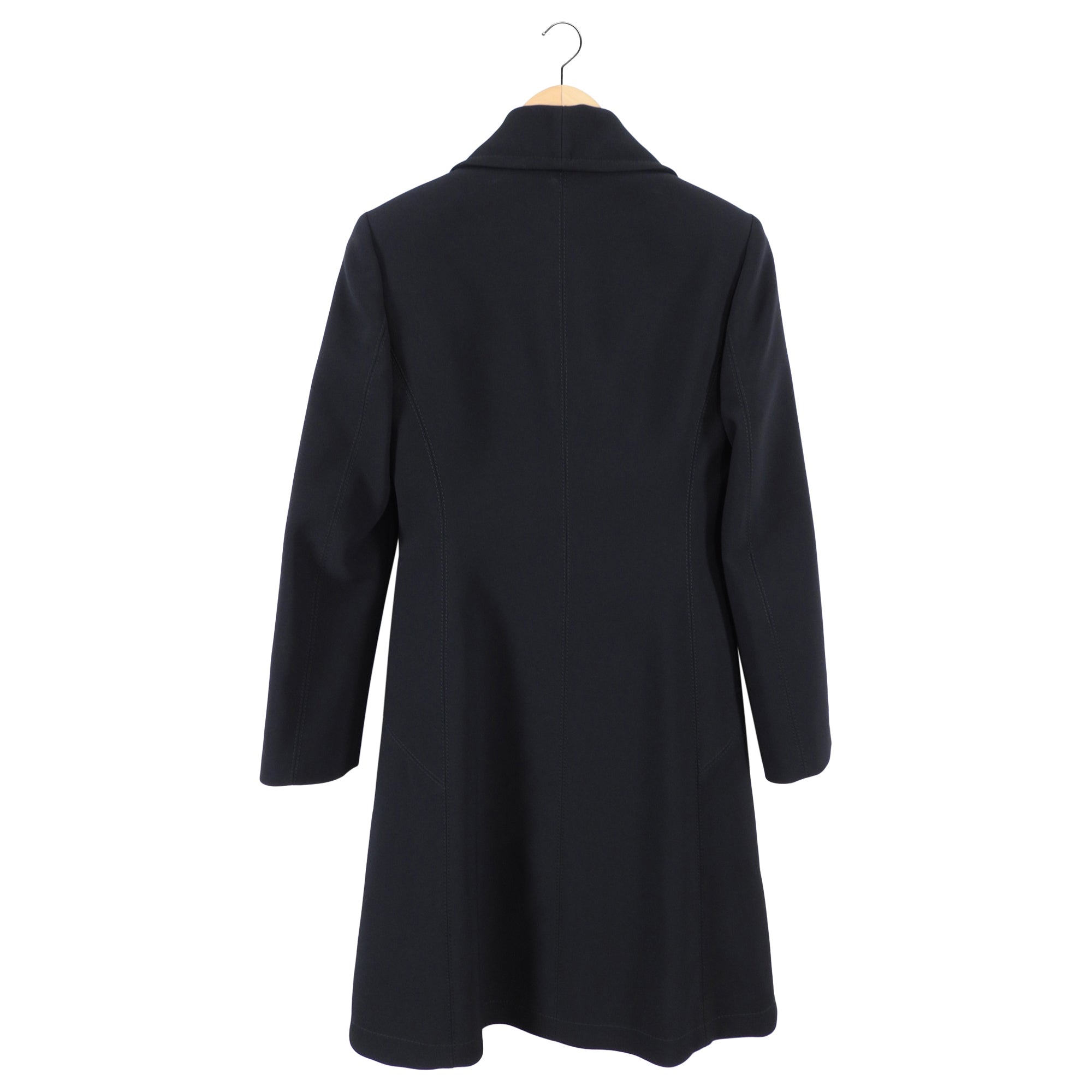 Gucci Black Fitted Coat with Silver Buttons - IT40 / USA 4
