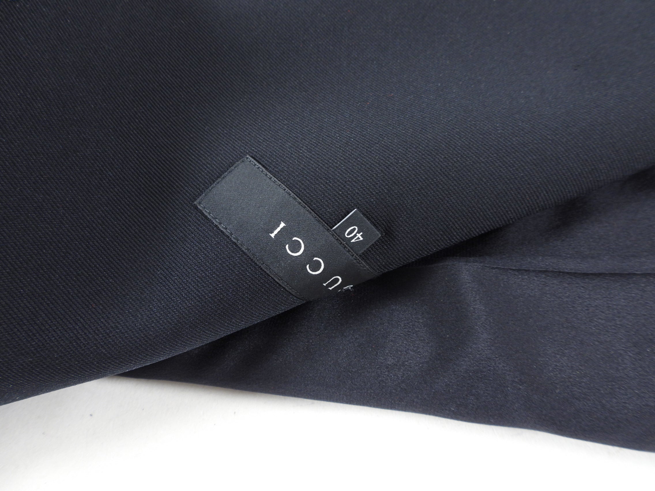 Gucci Black Fitted Coat with Silver Buttons - IT40 / USA 4