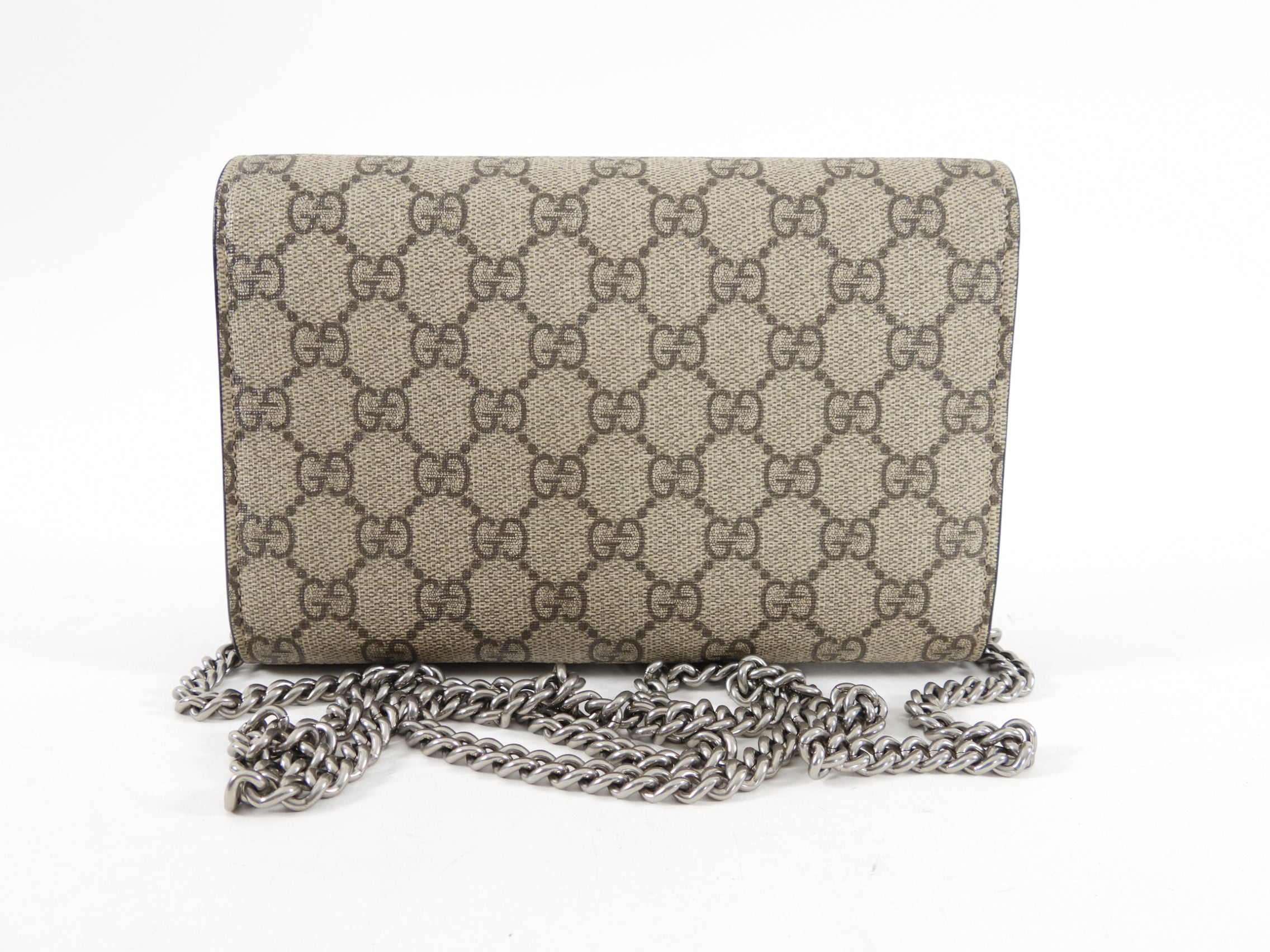 Gucci Dionysus Supreme Wallet on Chain Crossbody Bag