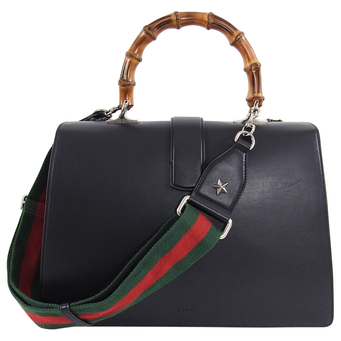 Gucci Large Crystal Flower Embellished Dionysus Bamboo Bag