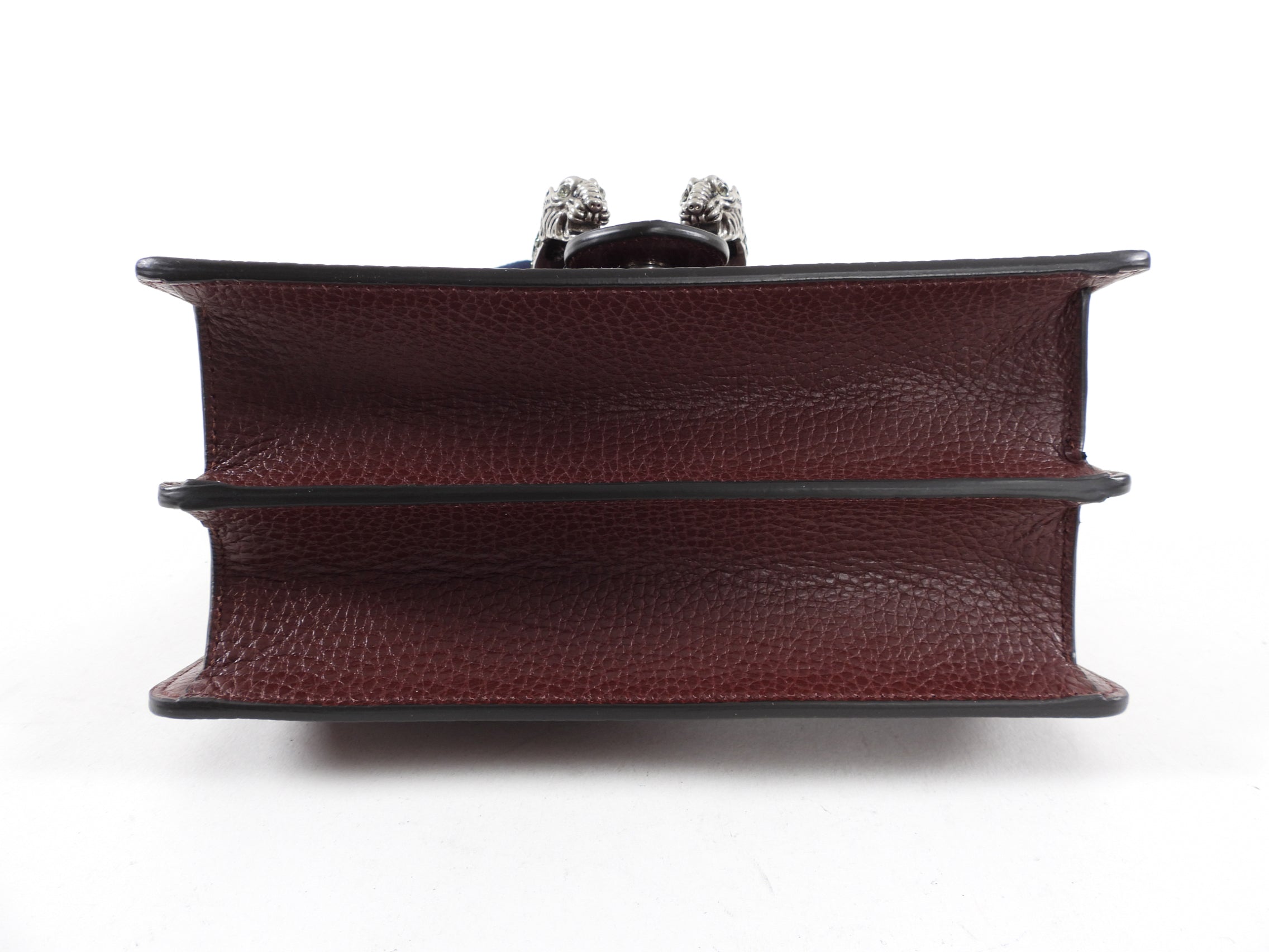 Gucci Burgundy Dionysus Bamboo Mini Web Strap Bag