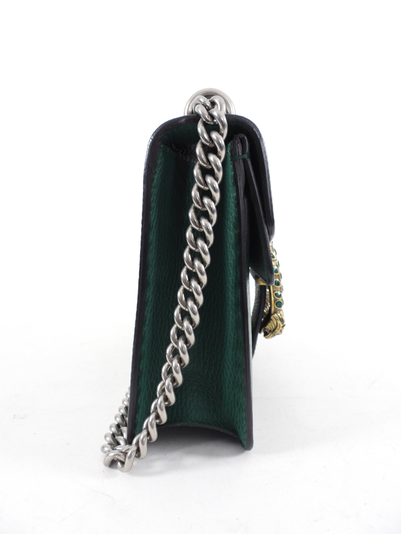Gucci Green Mini Dionysus Chain Crossbody Bag