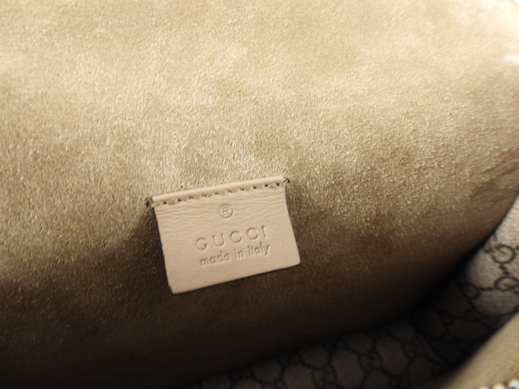 Gucci Monogram Supreme Medium Dionysus Chain Flap Bag
