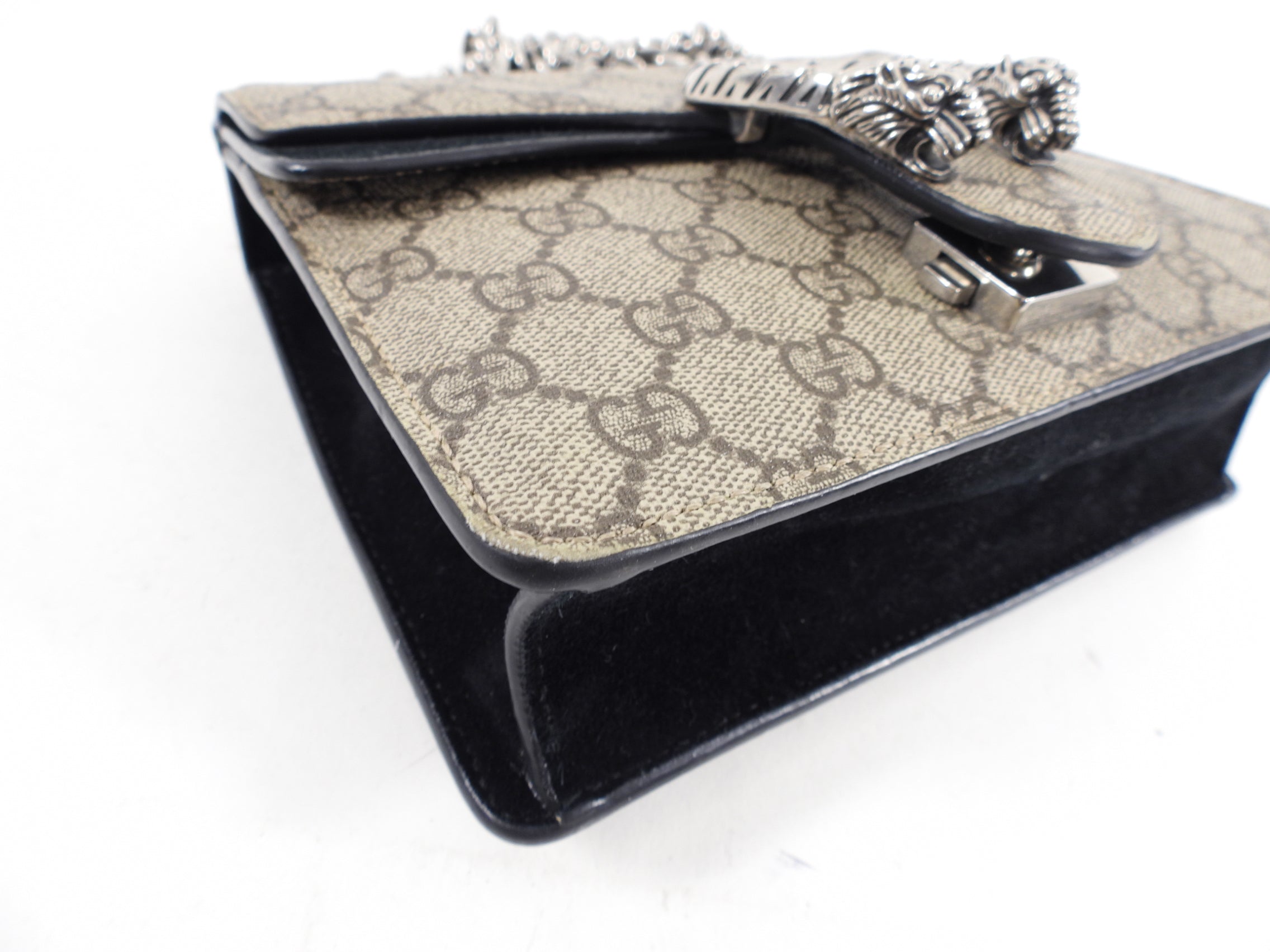 Gucci Monogram Supreme Mini Dionysus Chain Flap Bag