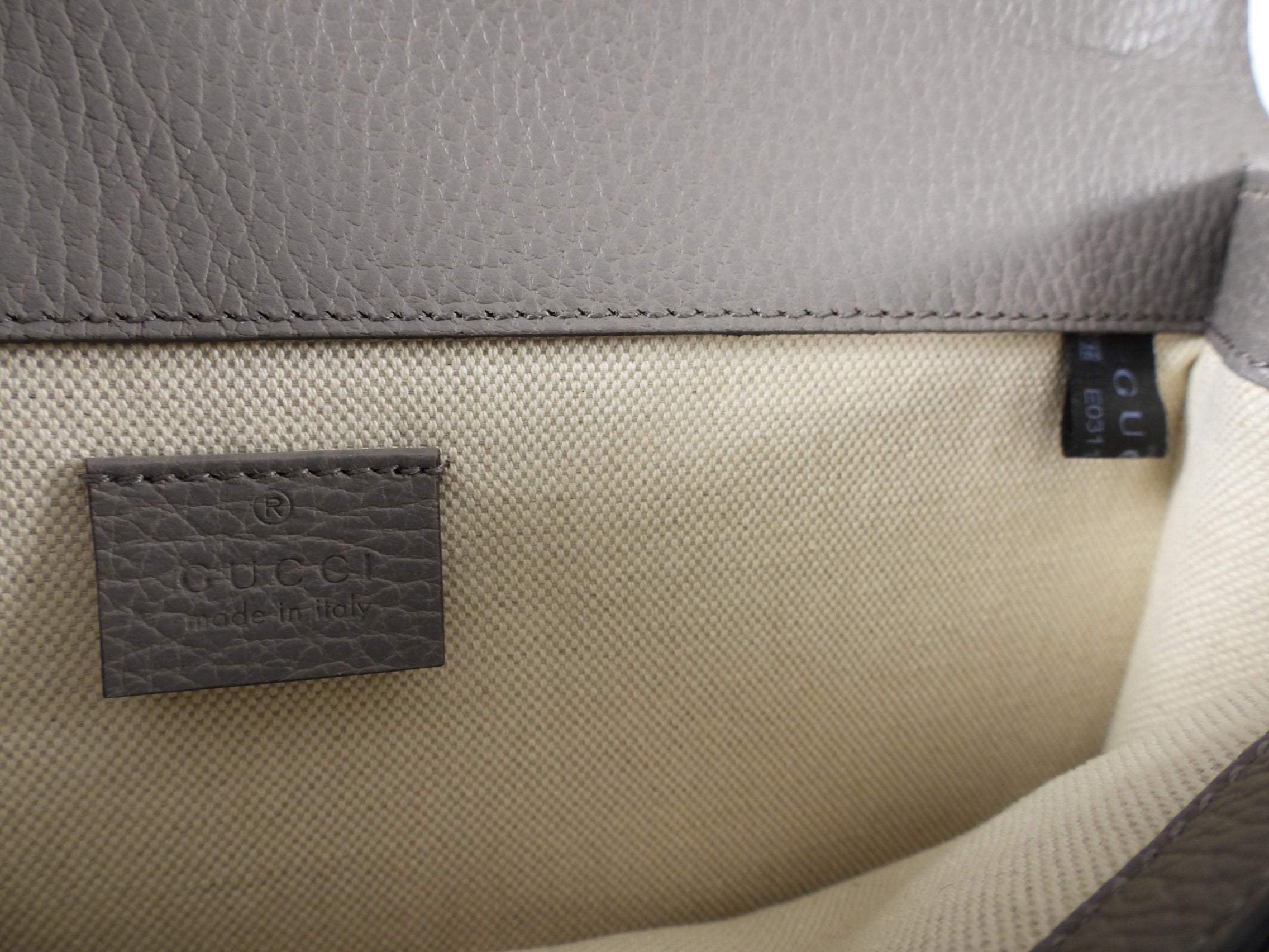 Gucci Grey Leather Small Dionysus Jewelled Clasp Bag
