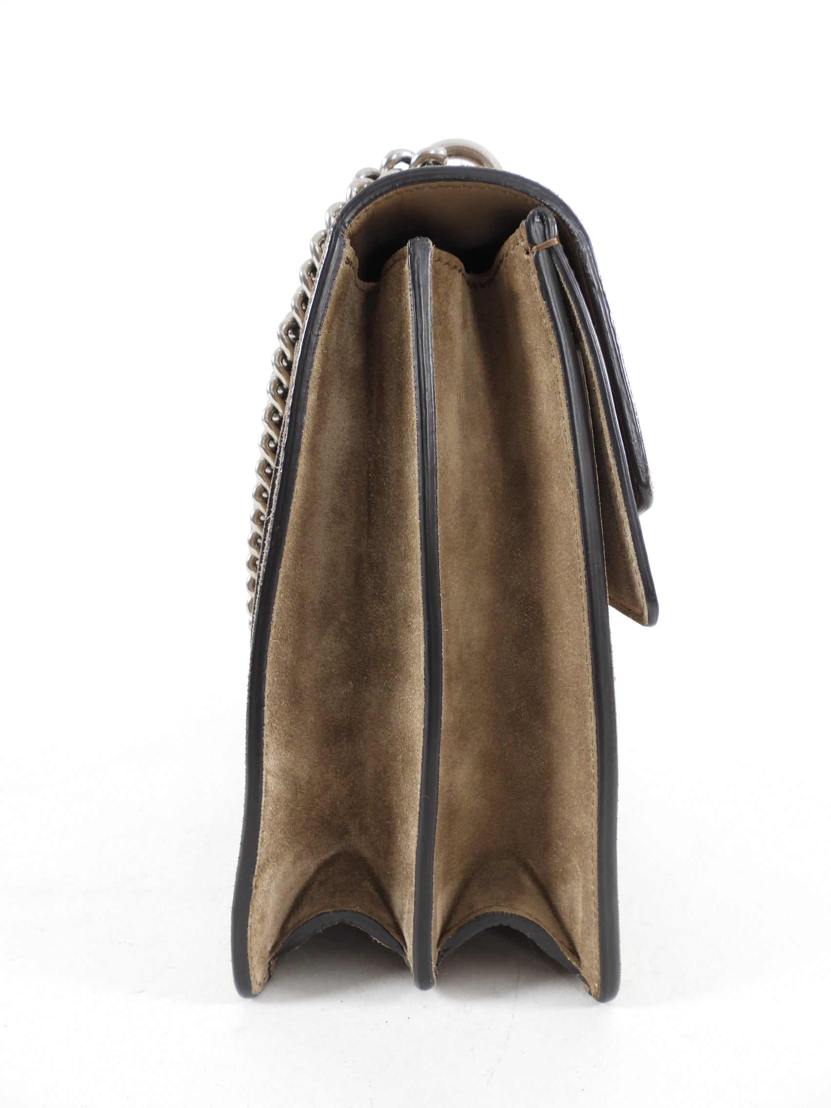 Gucci Dionysus Medium Taupe Suede Bag
