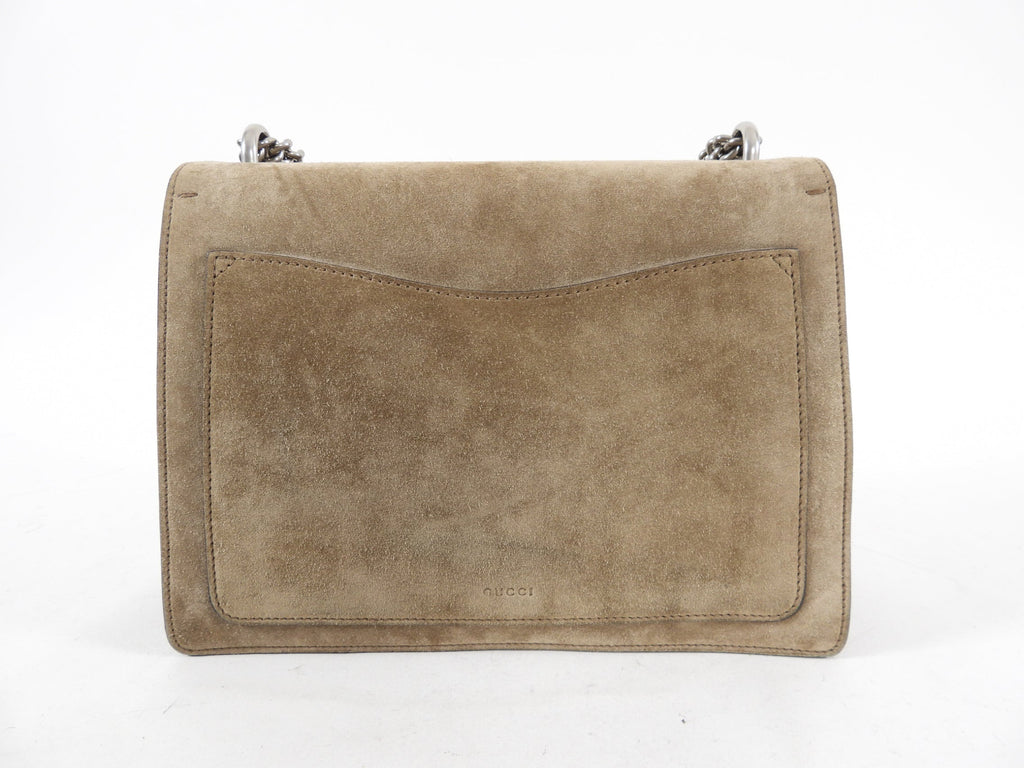 Gucci Dionysus Medium Taupe Suede Bag