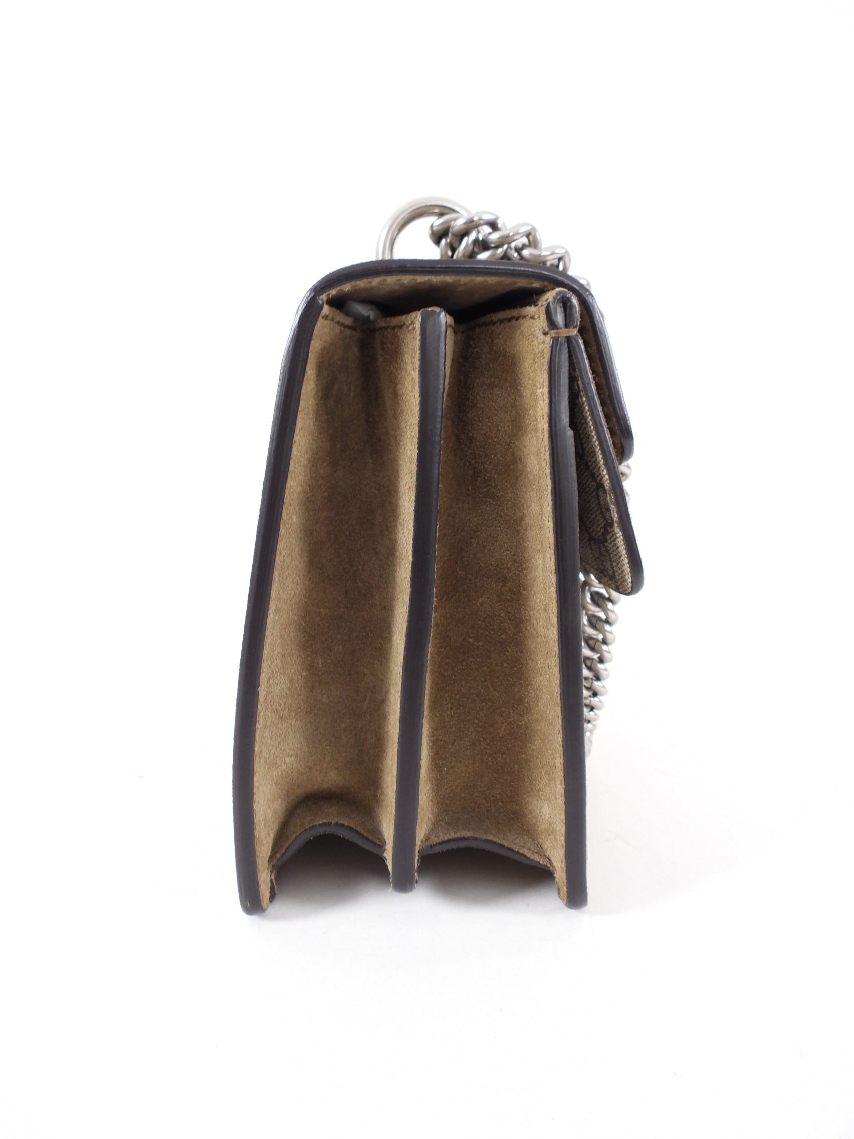 Gucci Small Taupe Dionysus Supreme Taupe Bag