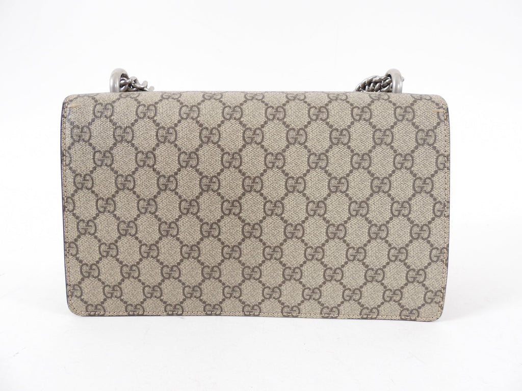 Gucci Small Taupe Dionysus Supreme Taupe Bag
