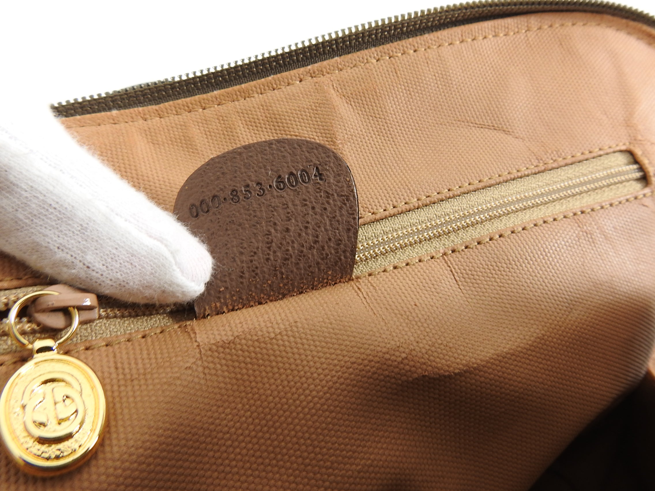 Gucci Vintage GG Supreme Monogram Domed Satchel Bag