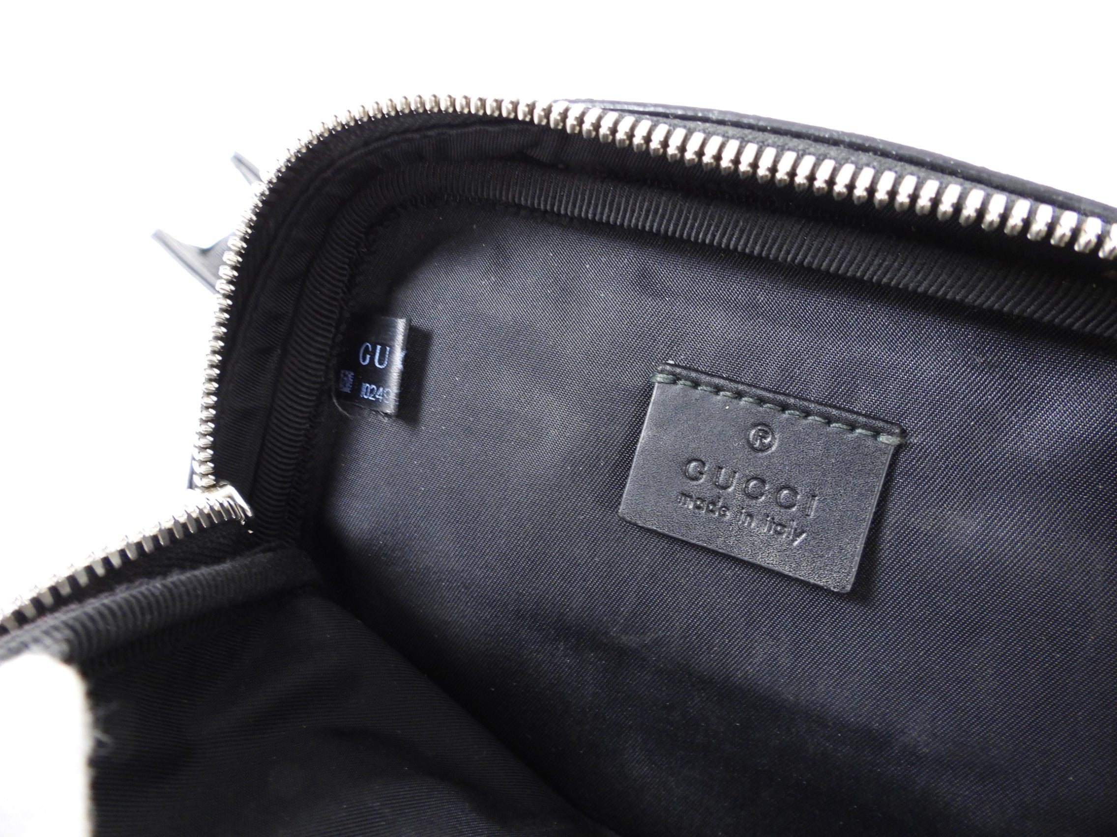 Gucci Monogram Supreme Double Belt Bag