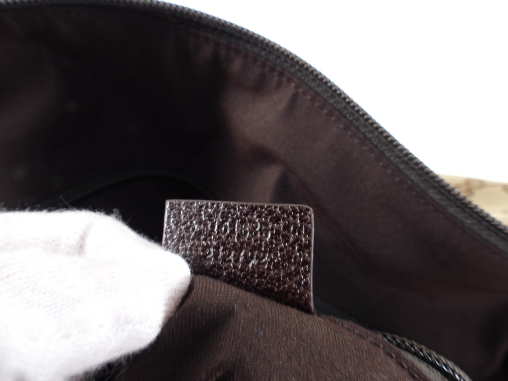 Gucci Monogram Canvas Brown Overnight Duffle Travel Bag