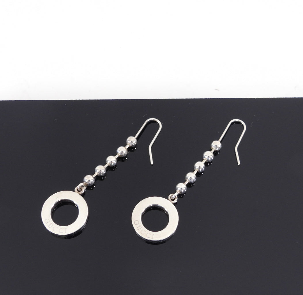 Gucci Sterling Silver Drop Earrings