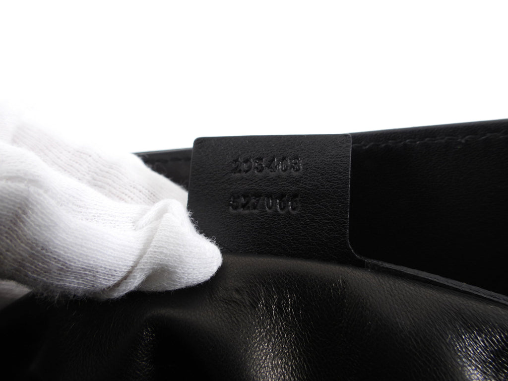 Gucci Emilie Black Leather Chain Strap Bag
