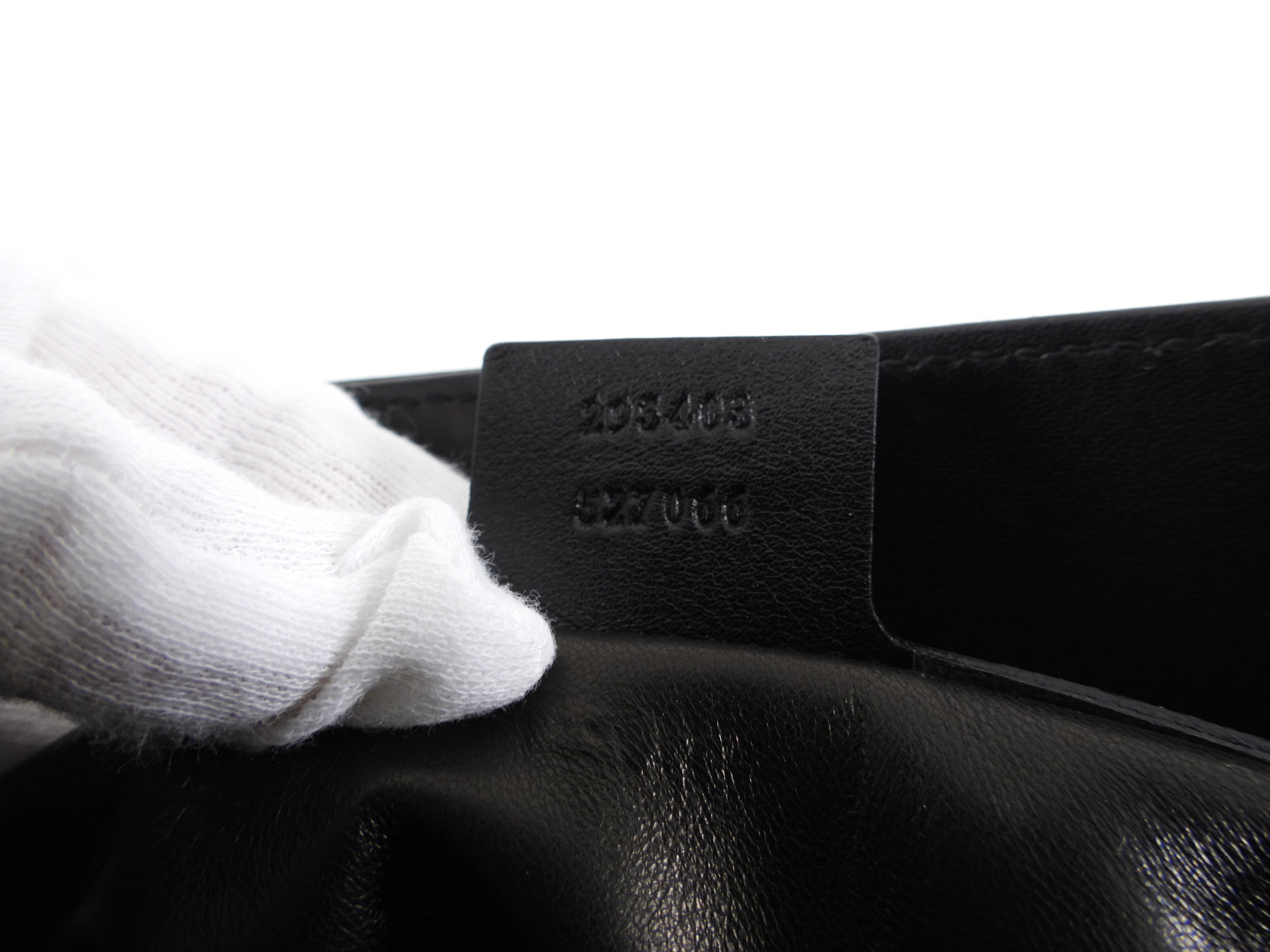 Gucci Emilie Black Leather Chain Strap Bag