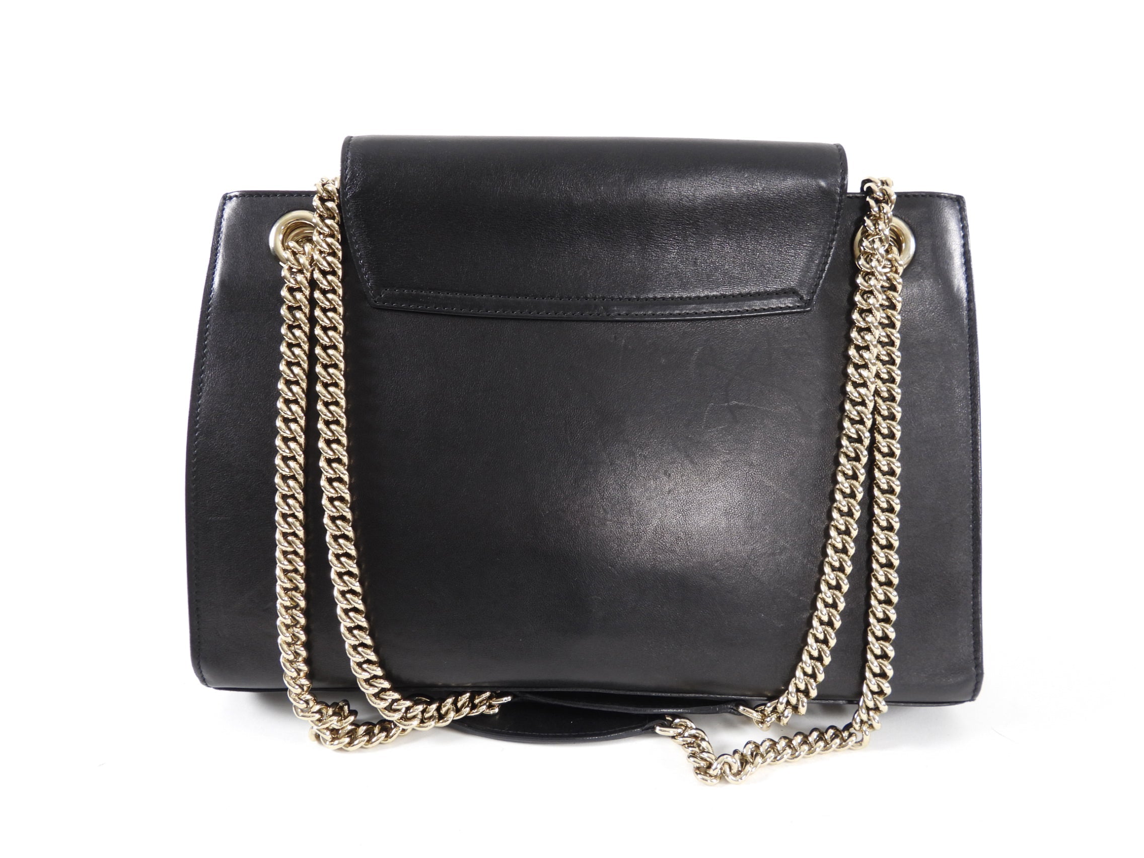 Gucci Emilie Black Leather Chain Strap Bag
