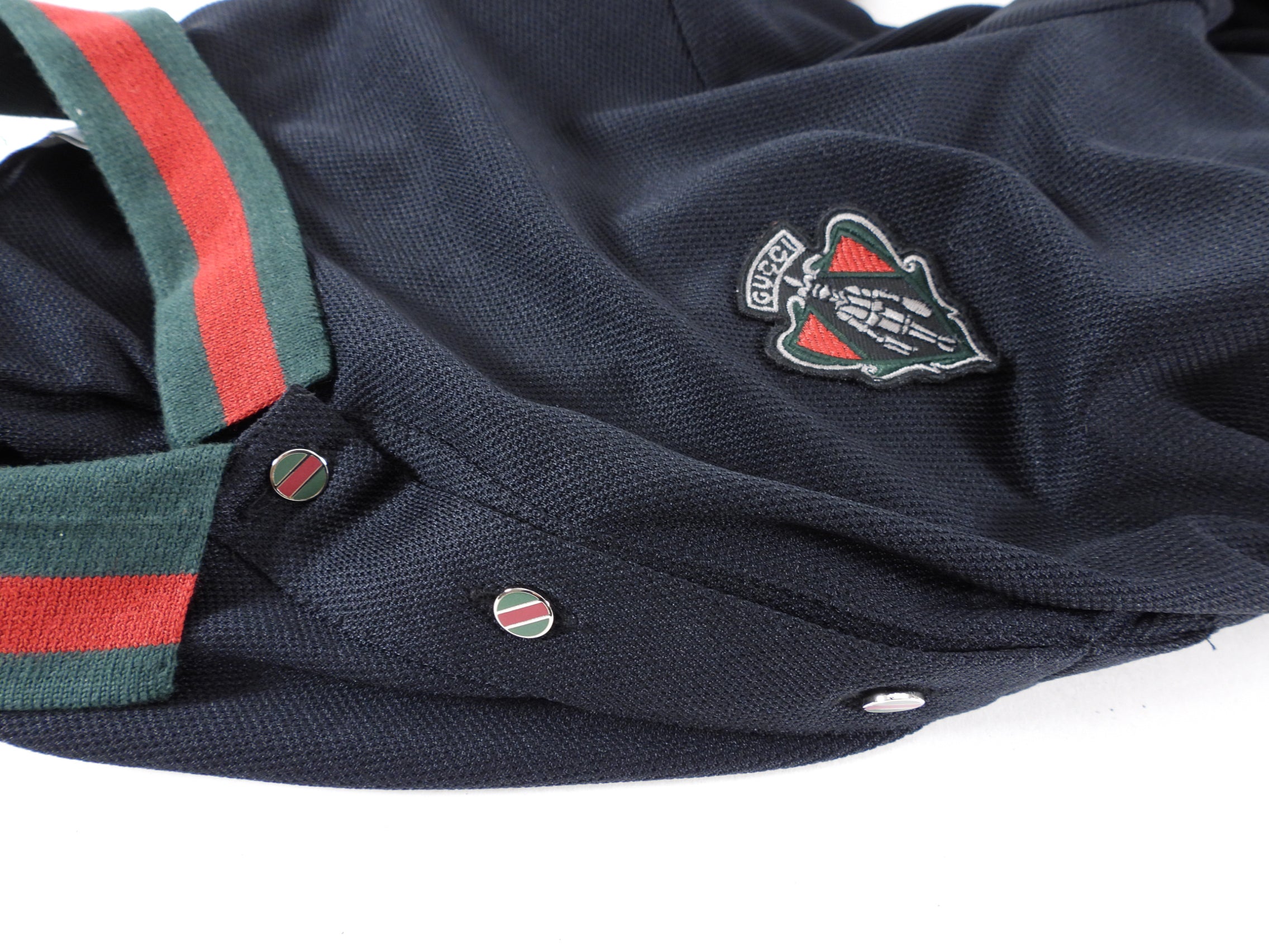 Gucci Equestrian Line Black Polo Long Sleeve Shirt - M