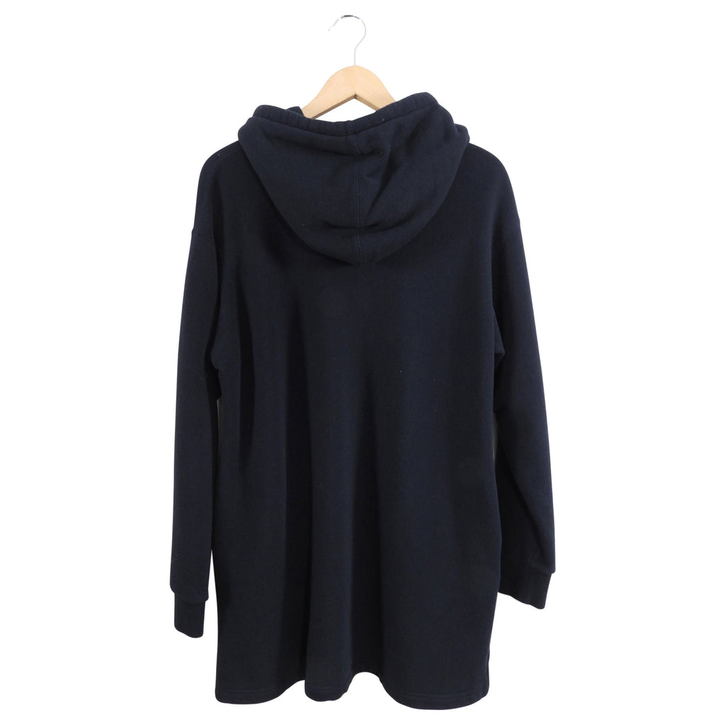 Gucci Black and Metallic Logo Hooded Sweatshirt / Dress