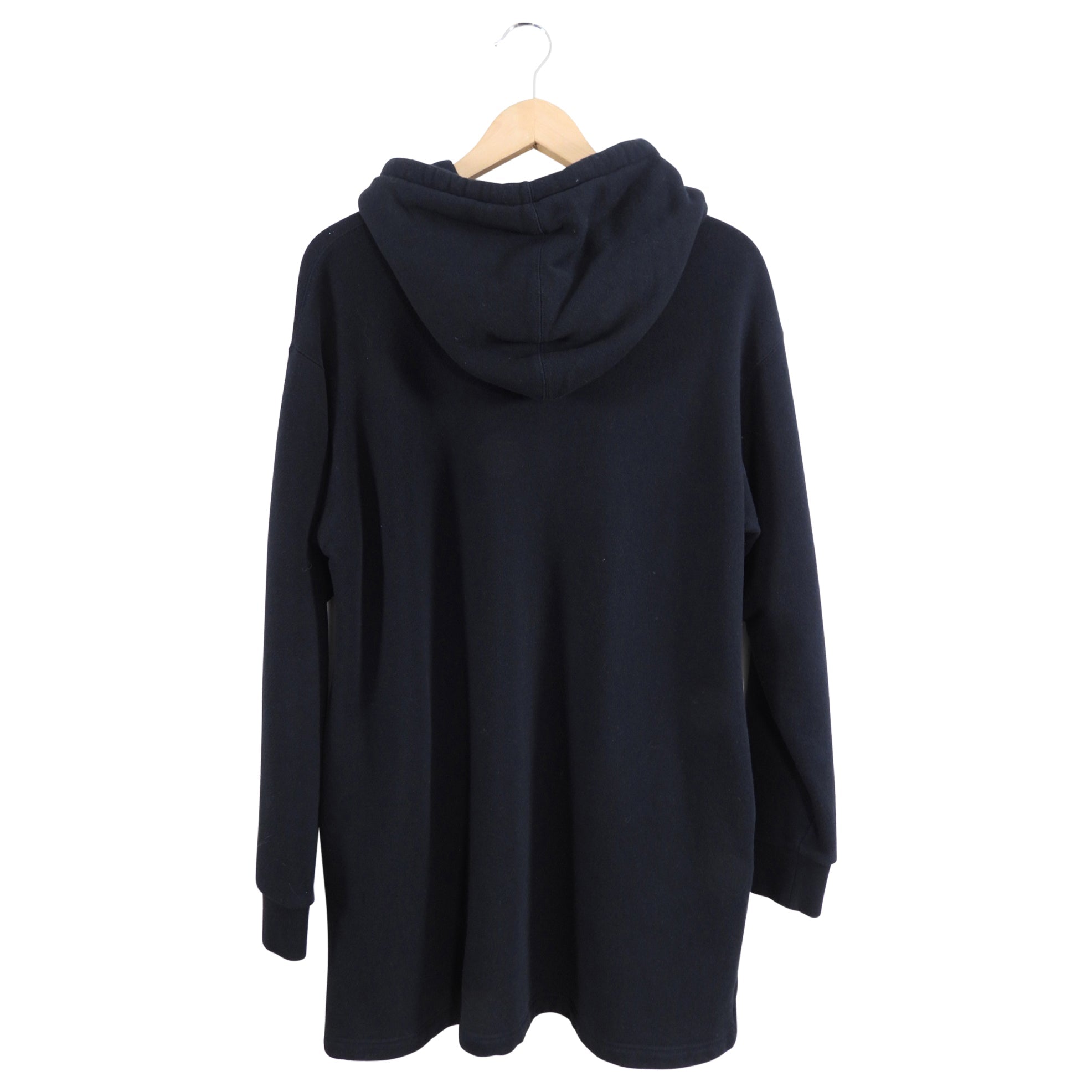 Gucci Black and Metallic Logo Hooded Sweatshirt / Dress