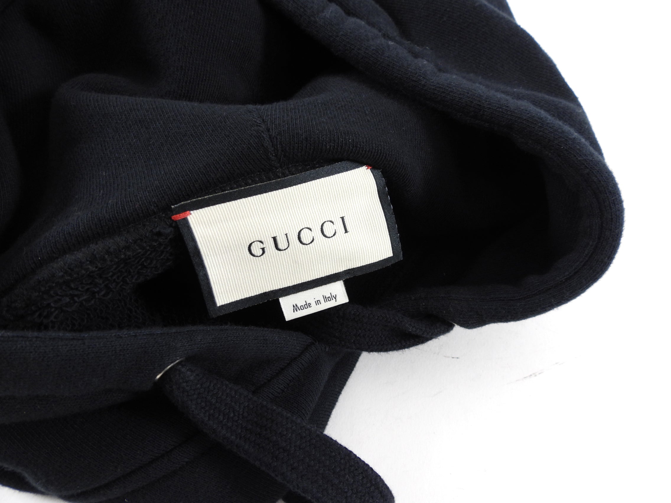 Gucci Black and Metallic Logo Hooded Sweatshirt / Dress