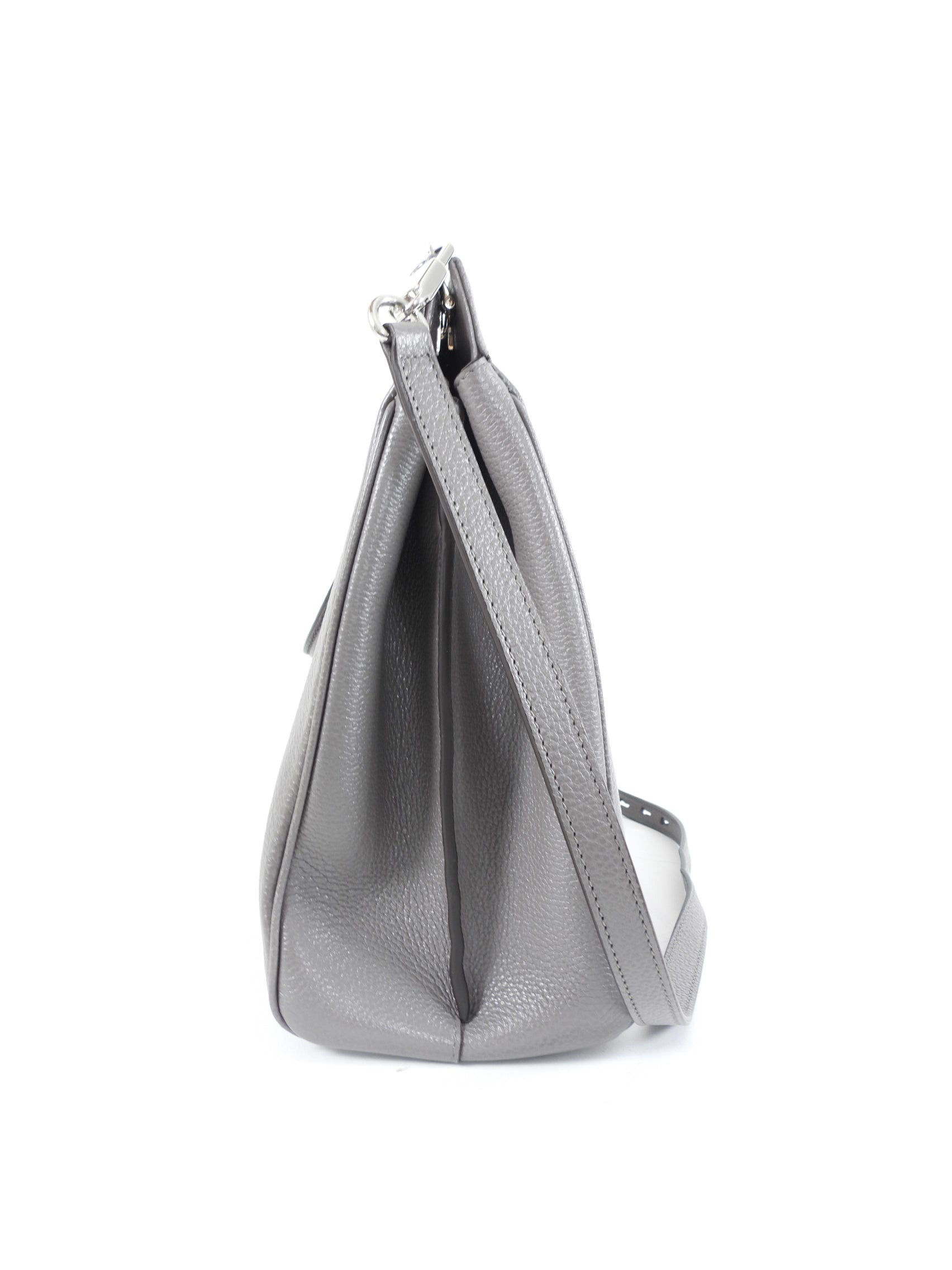 Gucci Grey Leather Large Zumi Tote Bag