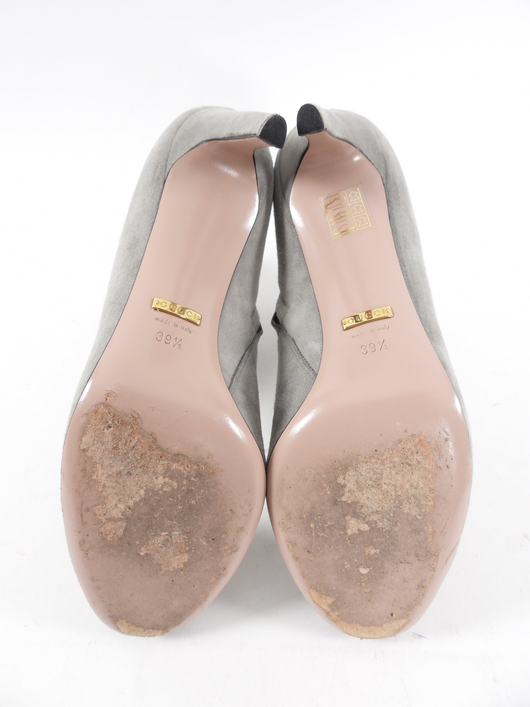 Gucci Light Grey Suede Ankle Boot - 39.5
