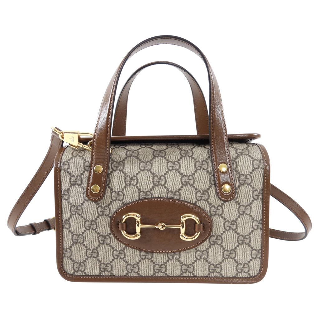 Gucci Monogram Supreme Mini 1955 Box Tote Bag