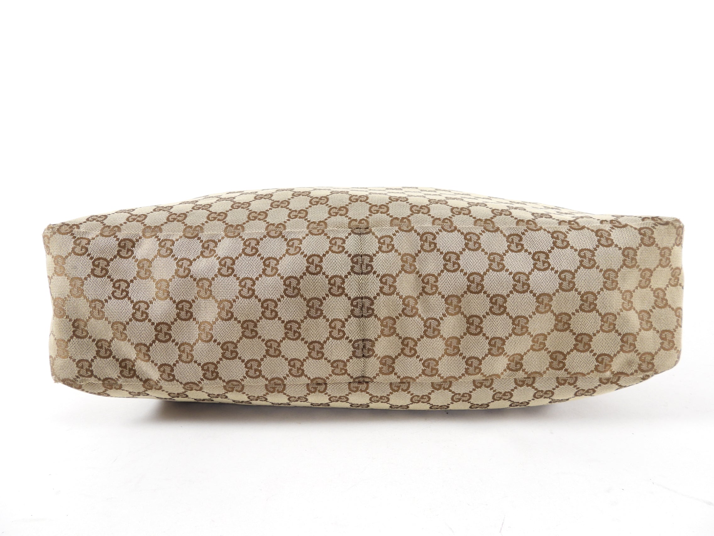 Gucci Monogram Canvas Horsebit Hobo XL Bag