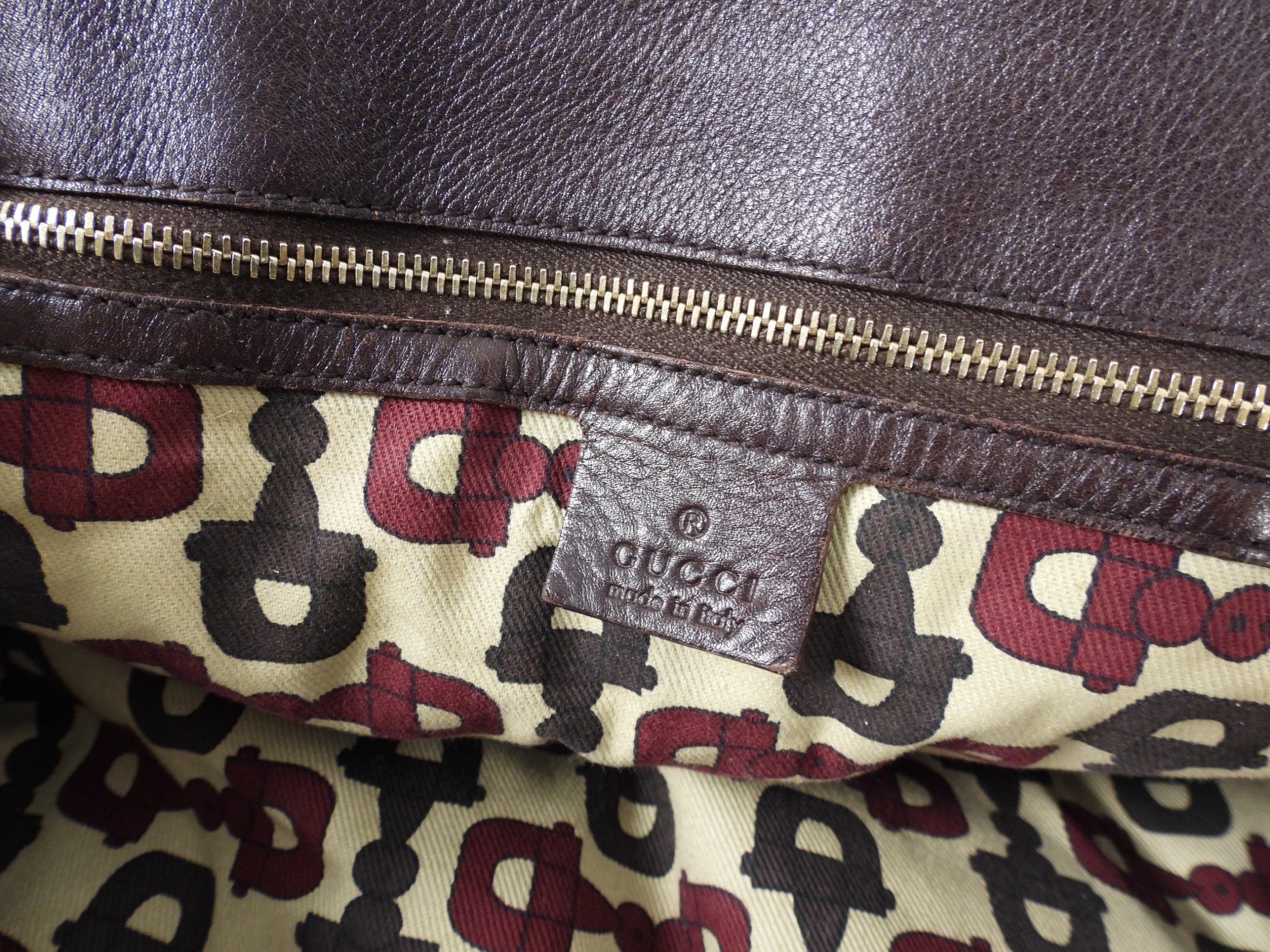 Gucci Guccissima Large Leather Horsebit Hobo Bag