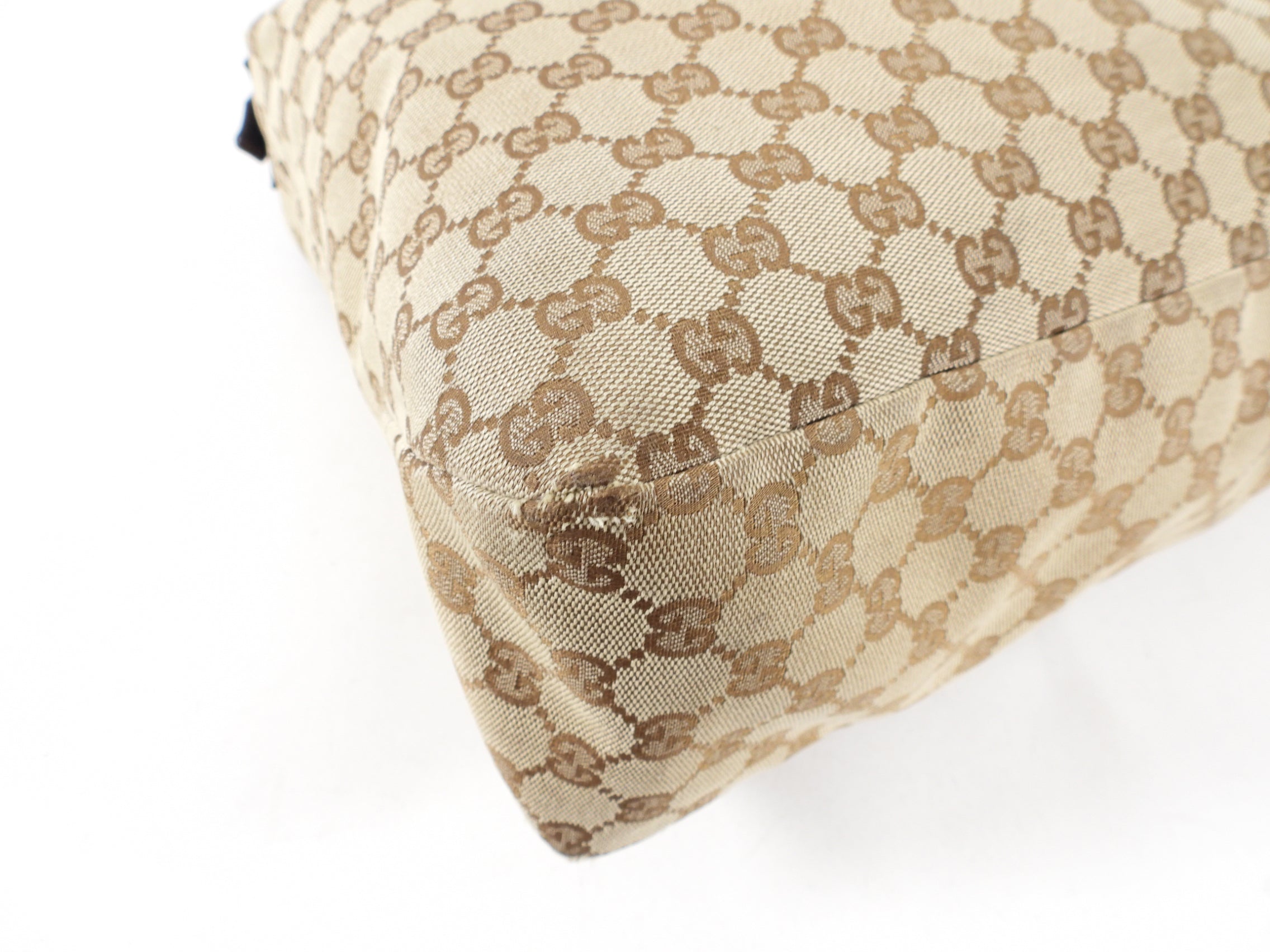 Gucci Monogram Canvas Horsebit Hobo XL Bag
