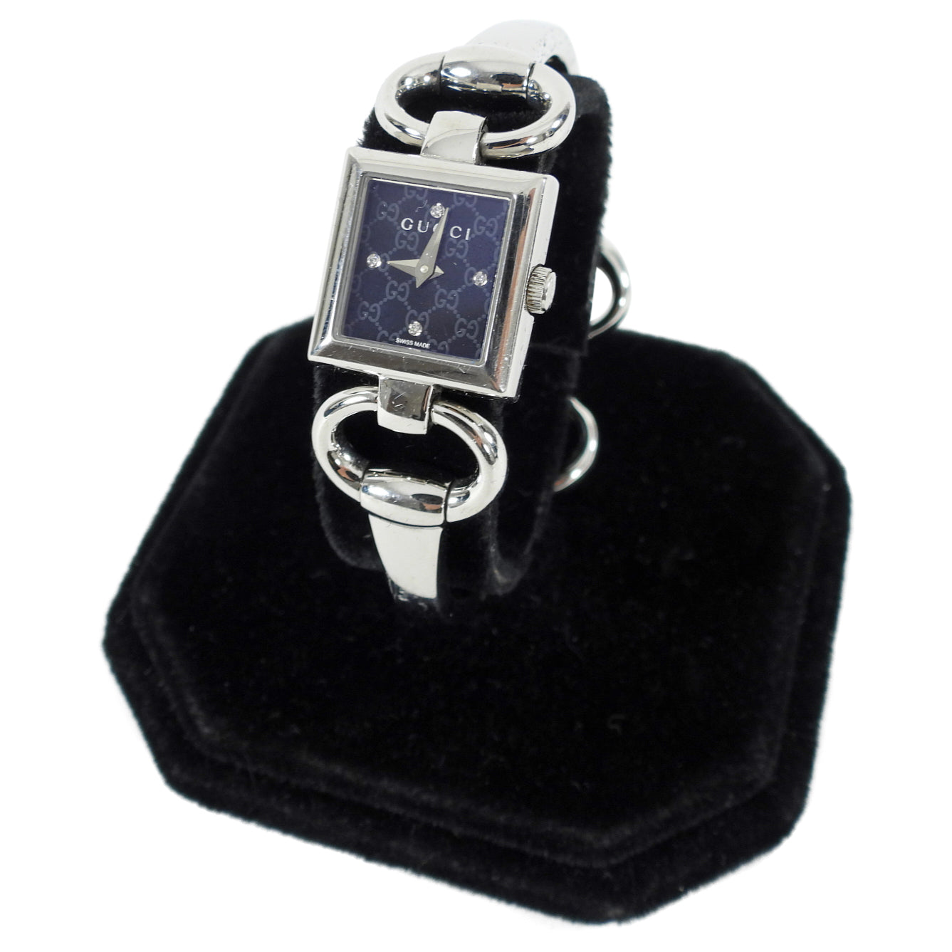 Gucci Tornabuoni Silver Horsebit Bracelet Watch 120