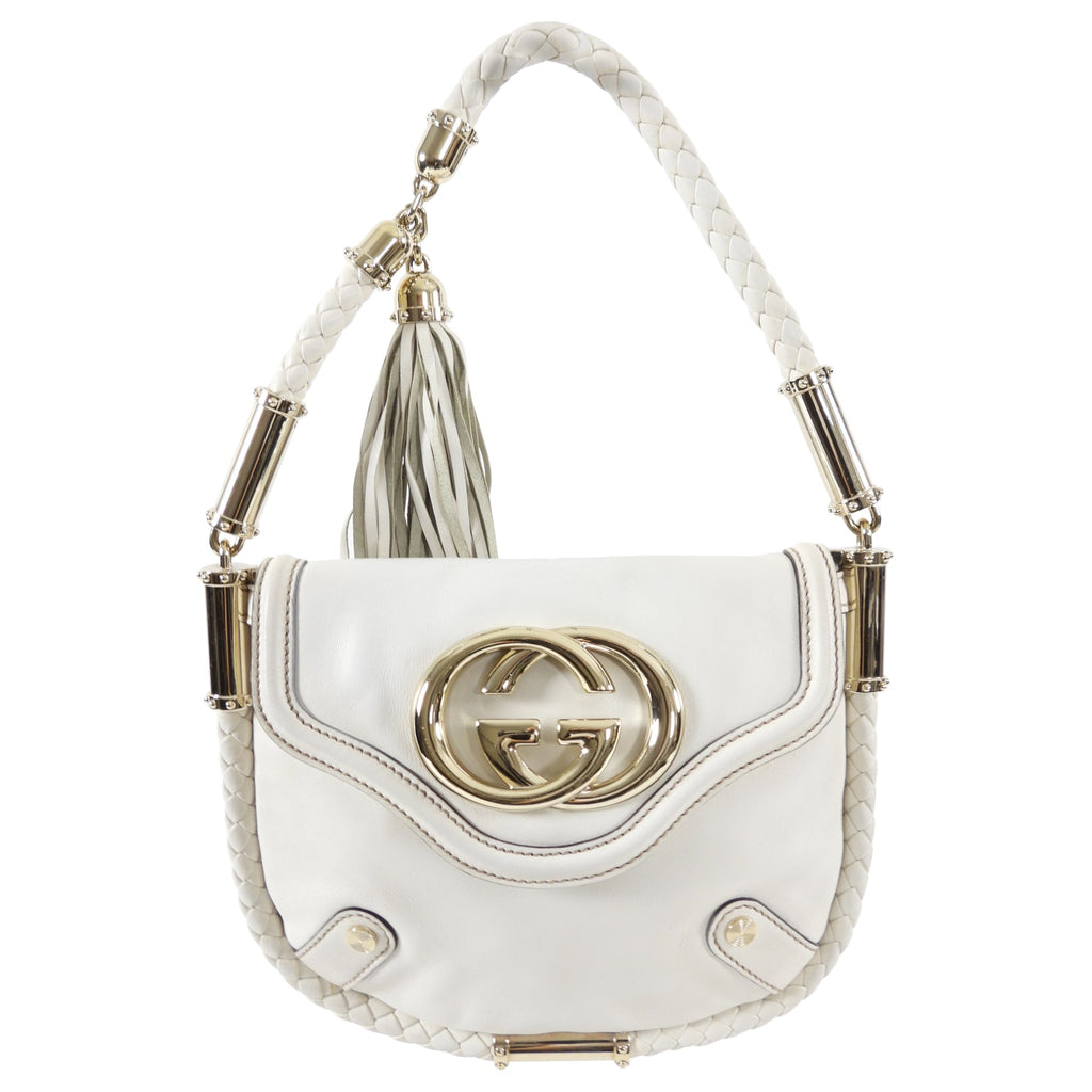 Gucci Small Ivory Britt Tassel Bag