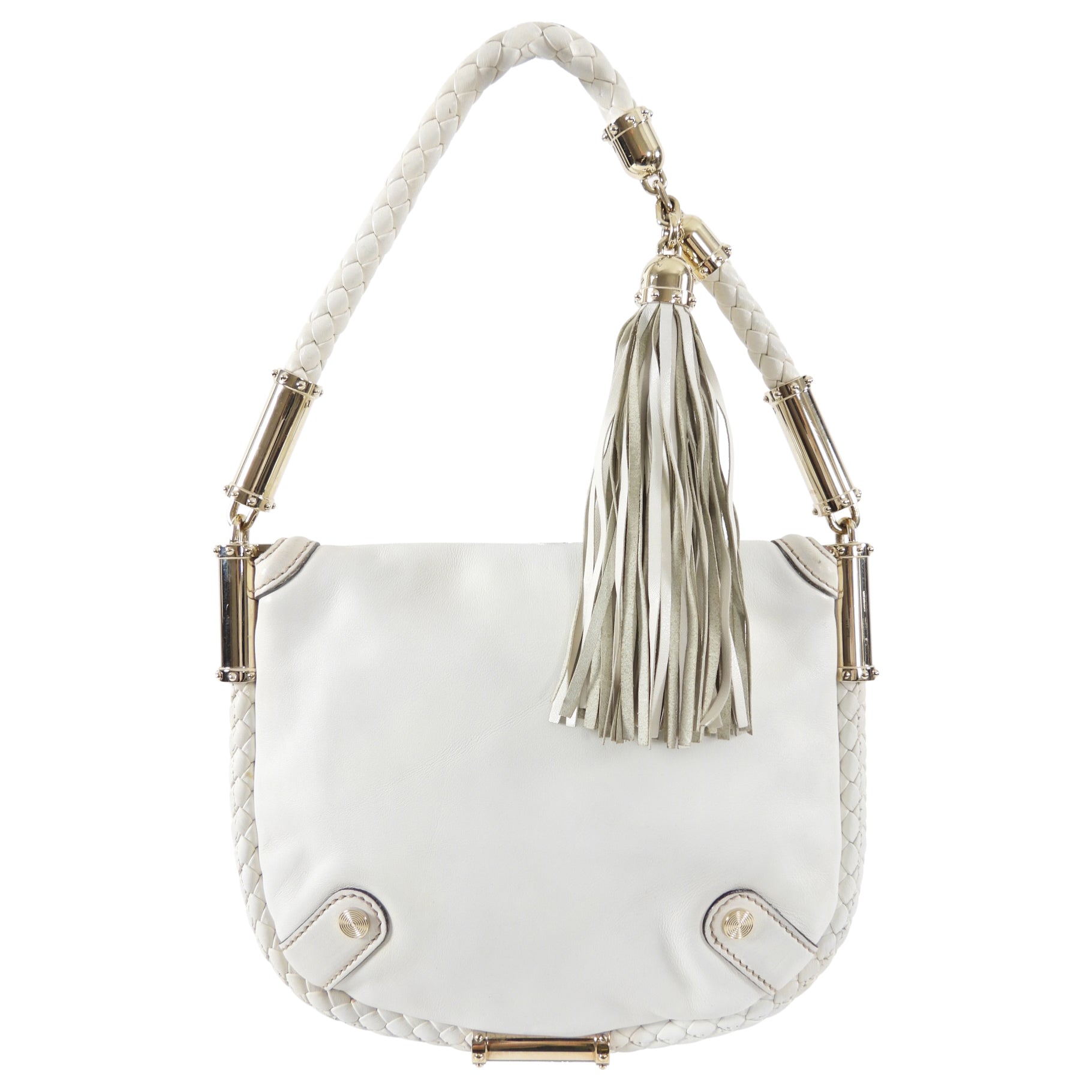 Gucci Small Ivory Britt Tassel Bag