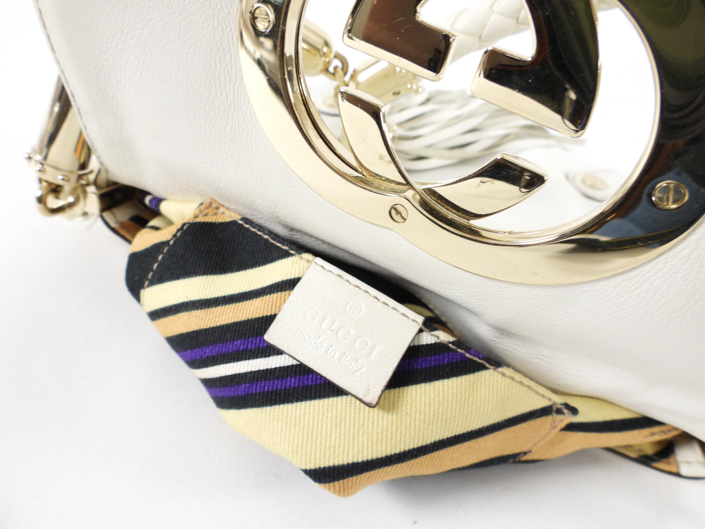 Gucci Small Ivory Britt Tassel Bag