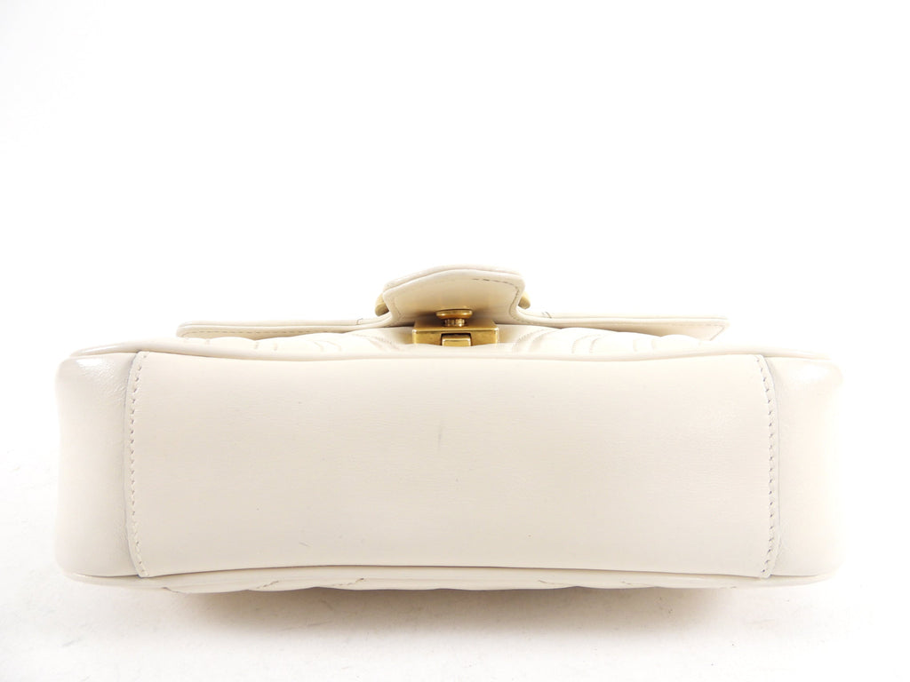 Gucci Marmont Matelasse Mini Leather Crossbody Flap Bag