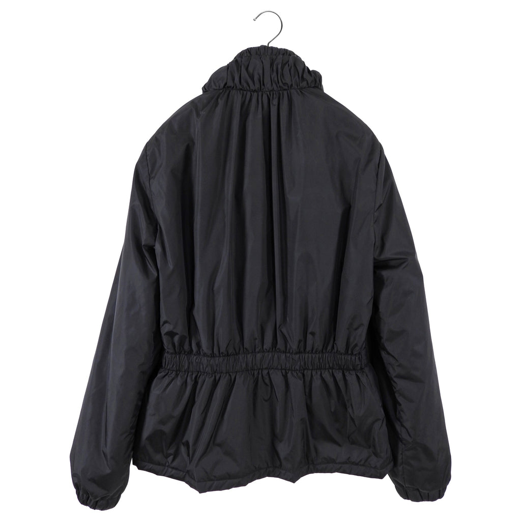 Gucci Black Nylon Zip Hooded Jacket With Crest Detail - M - (6/8)